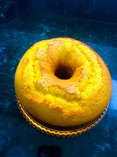 Foto de Bolo de cenoura pequeno e delicioso